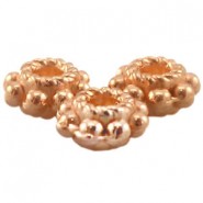 DQ metal tube ring bead 5x2mm Rosegold